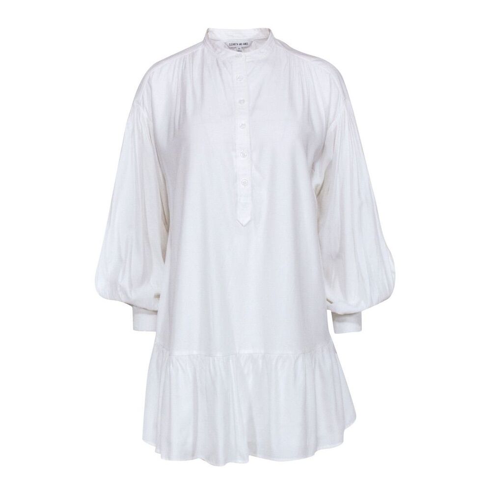Elizabeth and James Women's Oversized White Dress Sz Large, can fit up to 2/3X